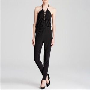 Guess Black Lattice front Jumpsuit Size Medium